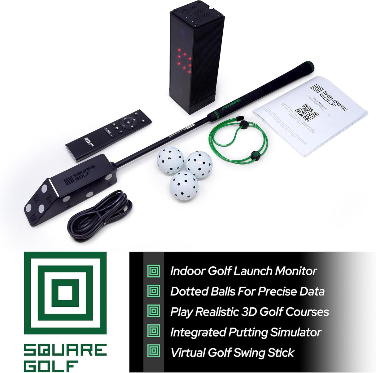 Square Golf Launch Monitor inkl. Case
