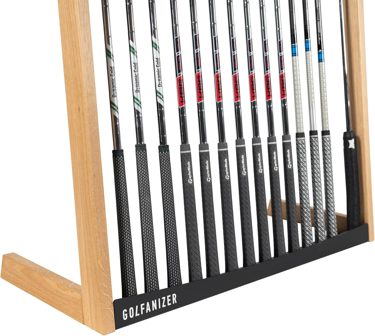 Golfanizer in EICHE schwarz - Der Design Golfschlägerständer | Made in Germany