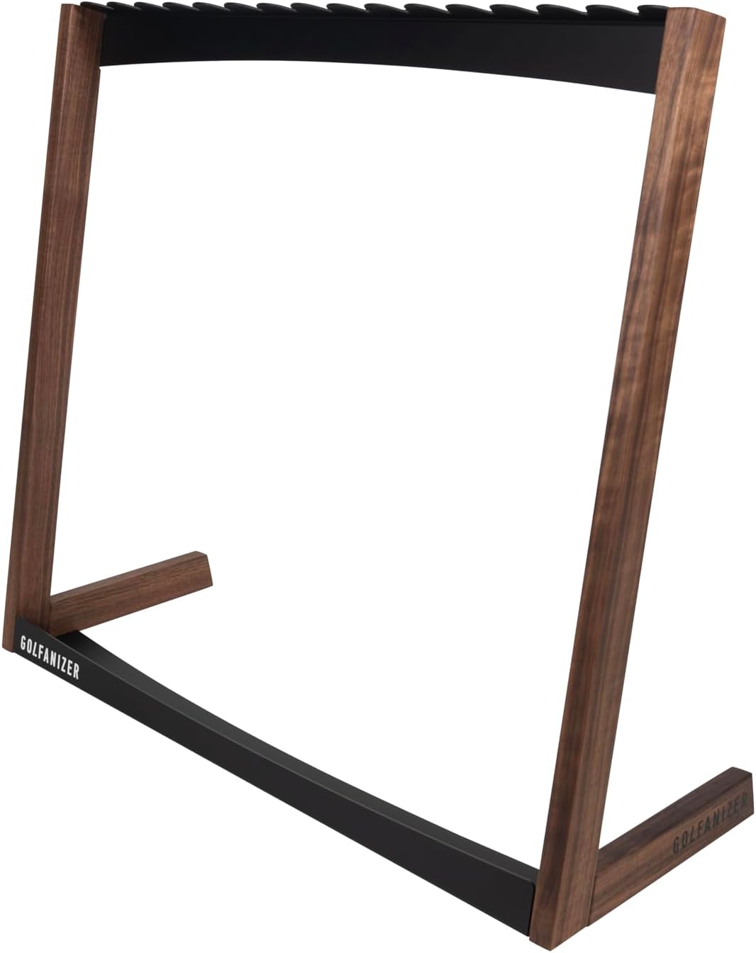 Golfanizer in NUSSBAUM schwarz - Der Design Golfschlägerständer | Made in Germany