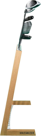 Golfanizer in EICHE weiss - Der Design Golfschlägerständer | Made in Germany