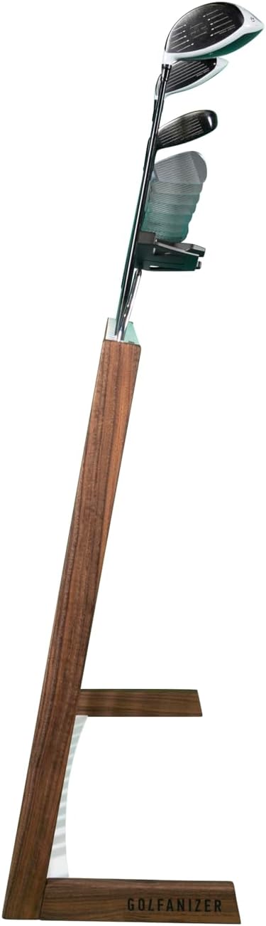 Golfanizer in NUSSBAUM weiss - Der Design Golfschlägerständer | Made in Germany