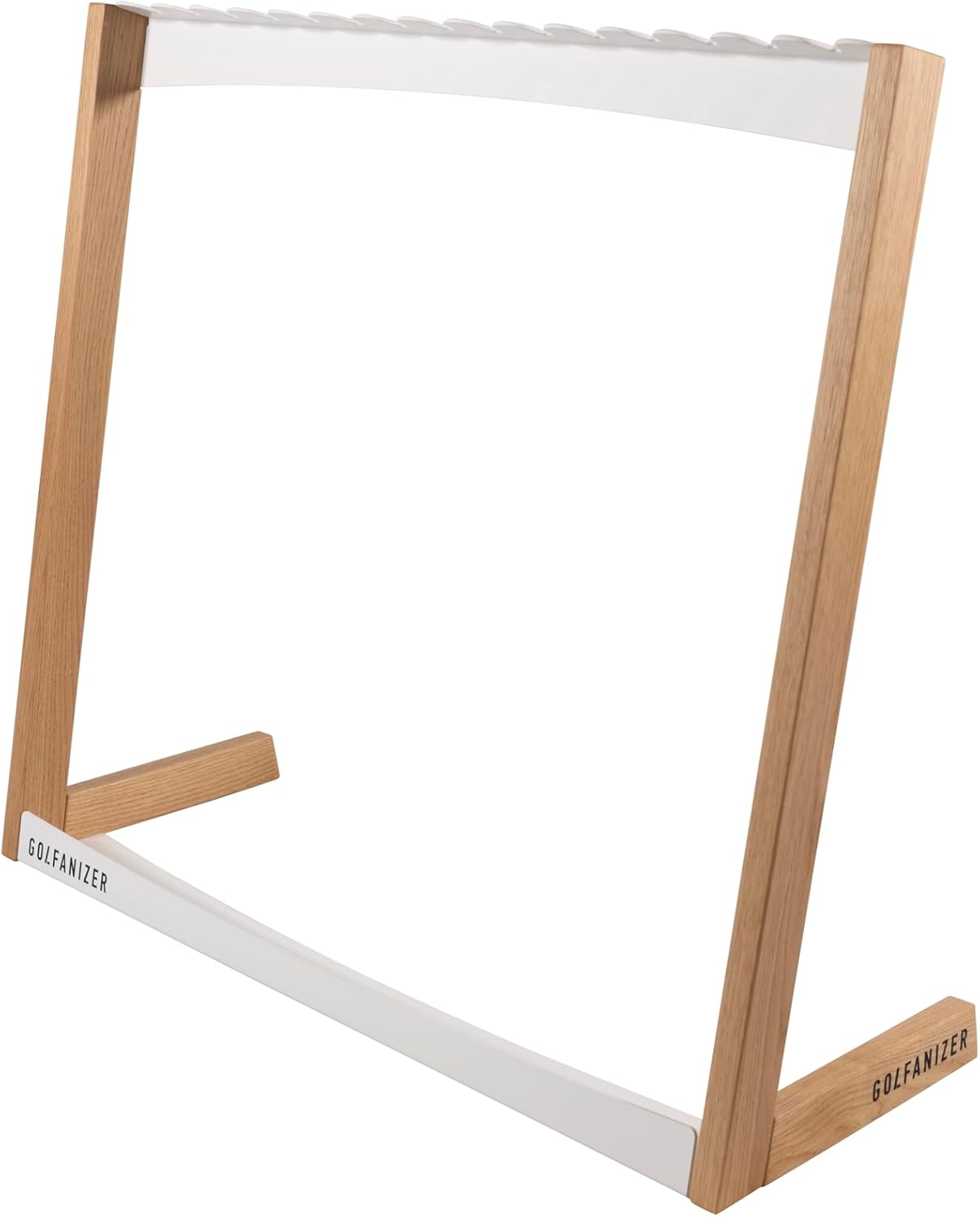 Golfanizer in EICHE weiss - Der Design Golfschlägerständer | Made in Germany