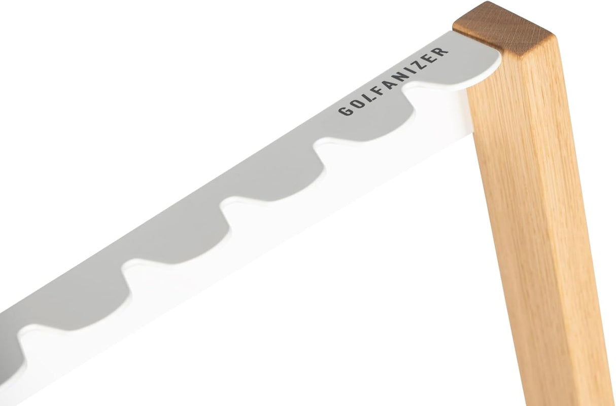 Golfanizer in EICHE weiss - Der Design Golfschlägerständer | Made in Germany