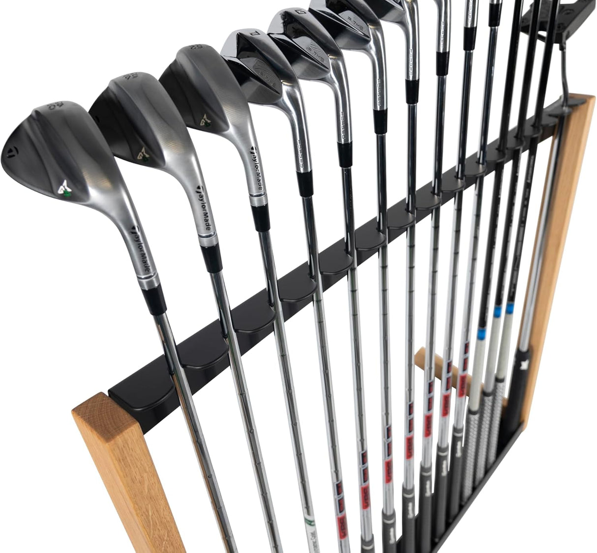 Golfanizer in EICHE schwarz - Der Design Golfschlägerständer | Made in Germany