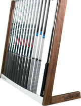 Golfanizer in NUSSBAUM weiss - Der Design Golfschlägerständer | Made in Germany