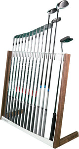 Golfanizer in NUSSBAUM weiss - Der Design Golfschlägerständer | Made in Germany