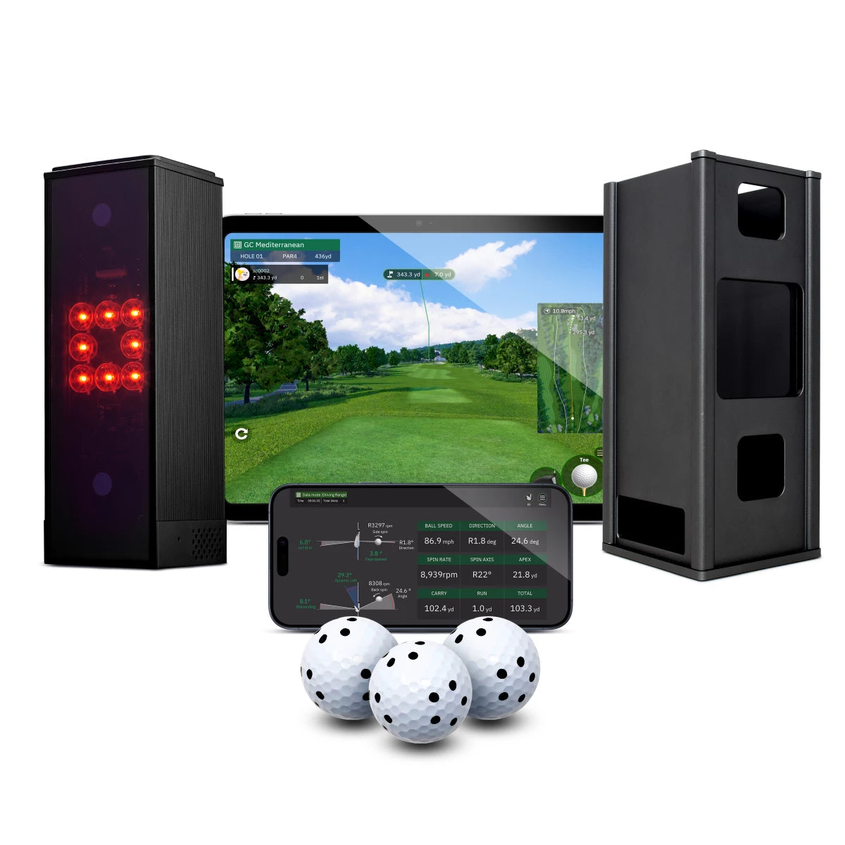 Square Golf Launch Monitor inkl. Case